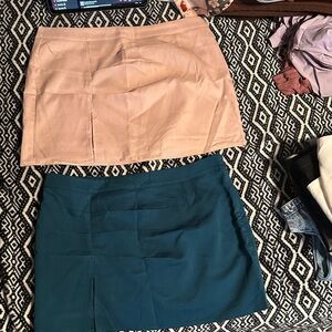 Stylish Women’s Skirts Pink - Teal